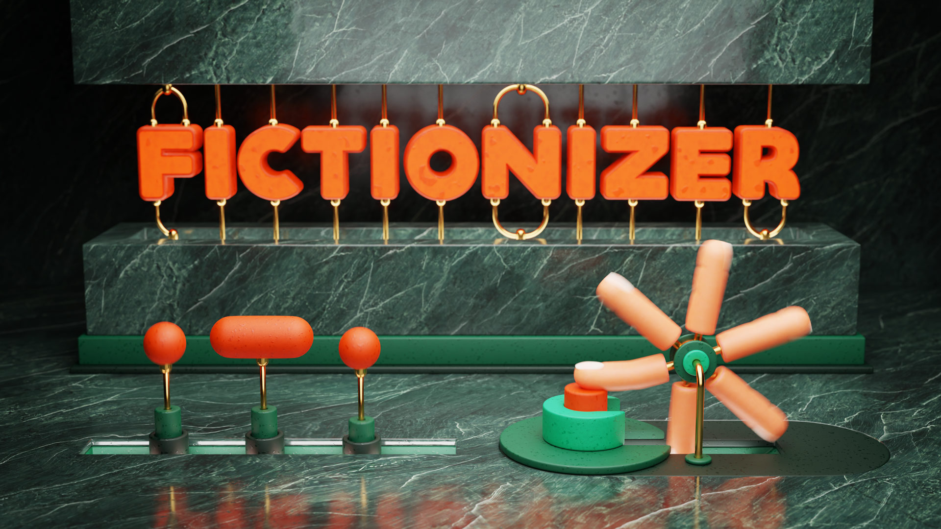 A still image taken from a 3D animation created for ‘Morse Code Day’ spelling the name of our animation company Fictionizer.tv. Een afbeelding uit een 3D Animatie gemaakt voor ‘Morsecodedag’. Het spelt de naam van ons bedrijf: Fictionizer.tv. Fictionizer | 3D Animatie | Animatiestudio Den Bosch